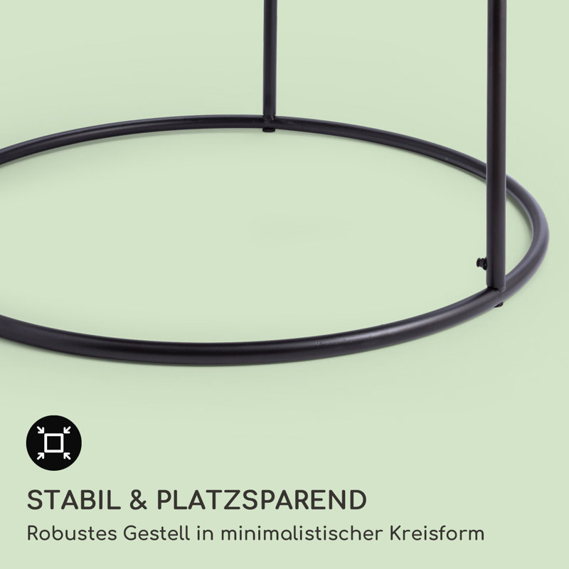 Irvine Floor Shelf Coffee Table, Matte black