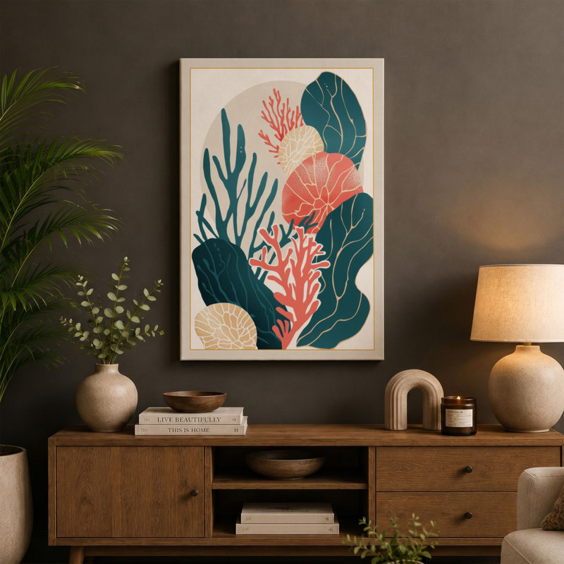 Garden Botanical - Wrapped Canvas, Black Border, 30x20 - 76.2 x 50.8 cm