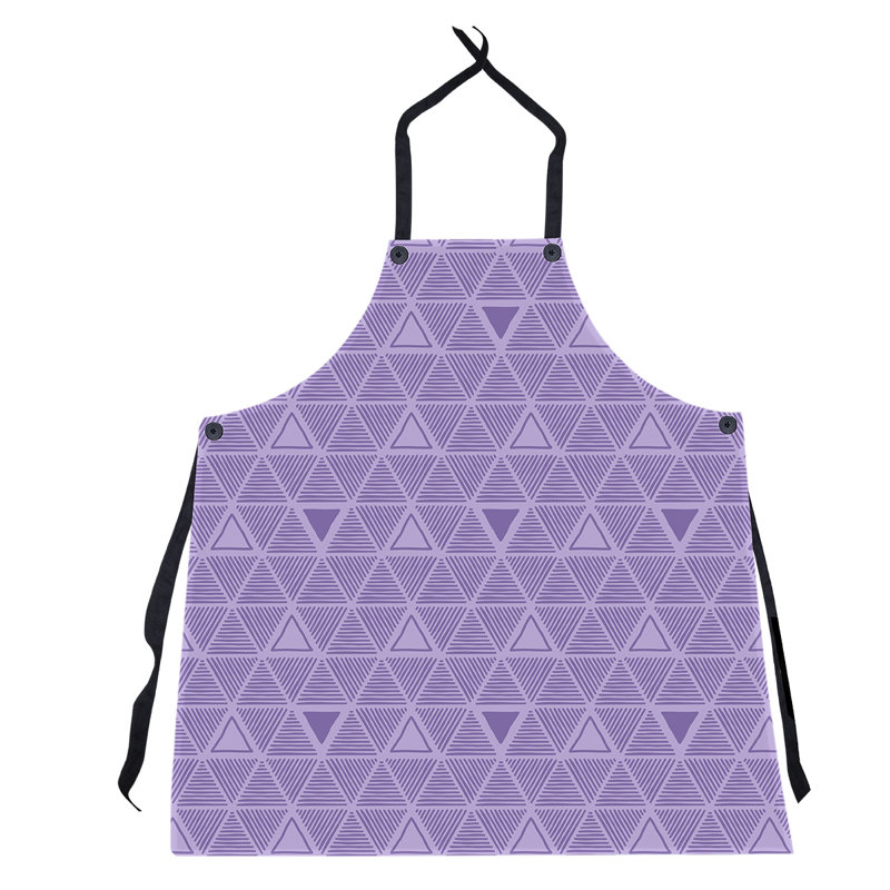 Patricia Geoffrey Bib Apron, Purple/Light Purple
