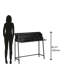 Solid Wood Top Metal Base Writing Desk