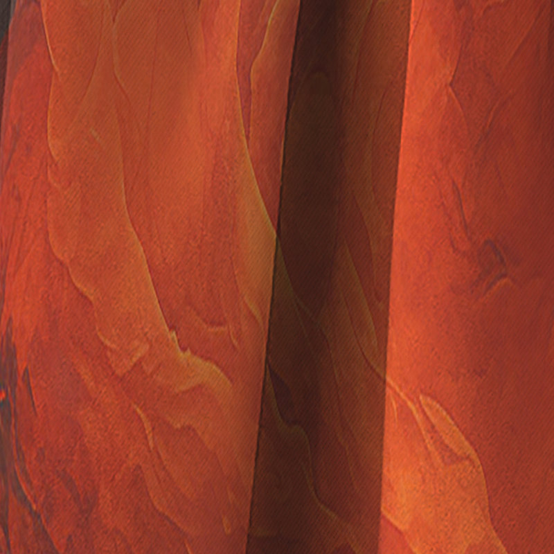 Schrum - Rideau tachisme - Rideau abstrait occultant - 1 panneau, L 52 po x L 108 po