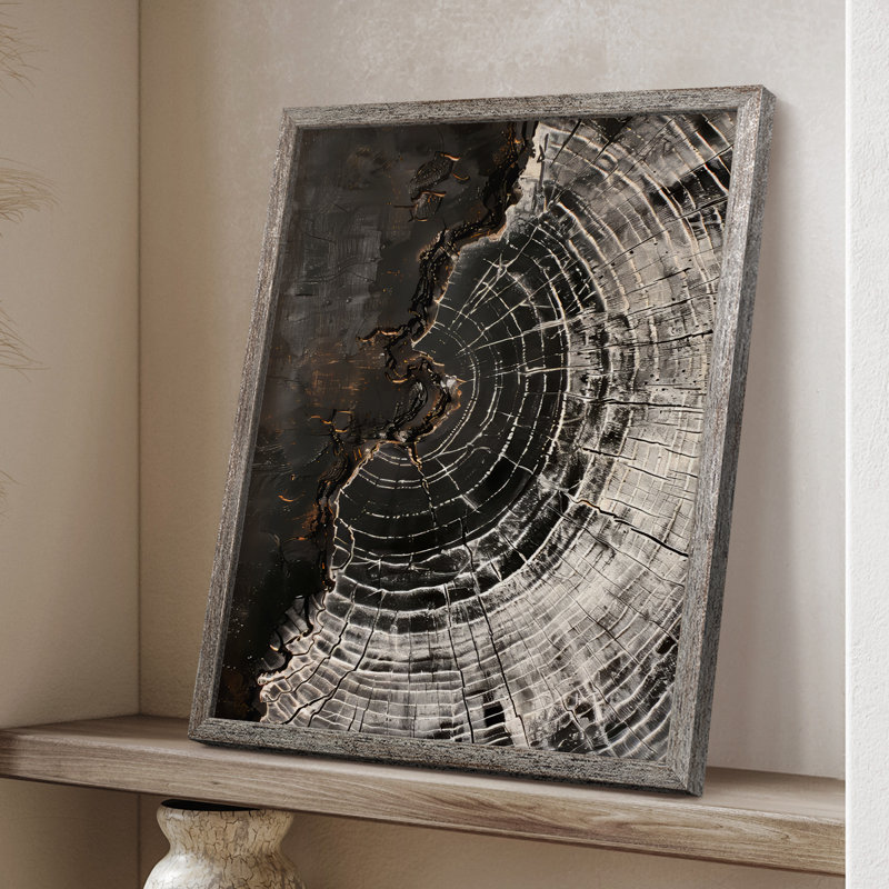 ABSTRACT Series CLI Framed Print - Solid Wood, 11" H x 9" W