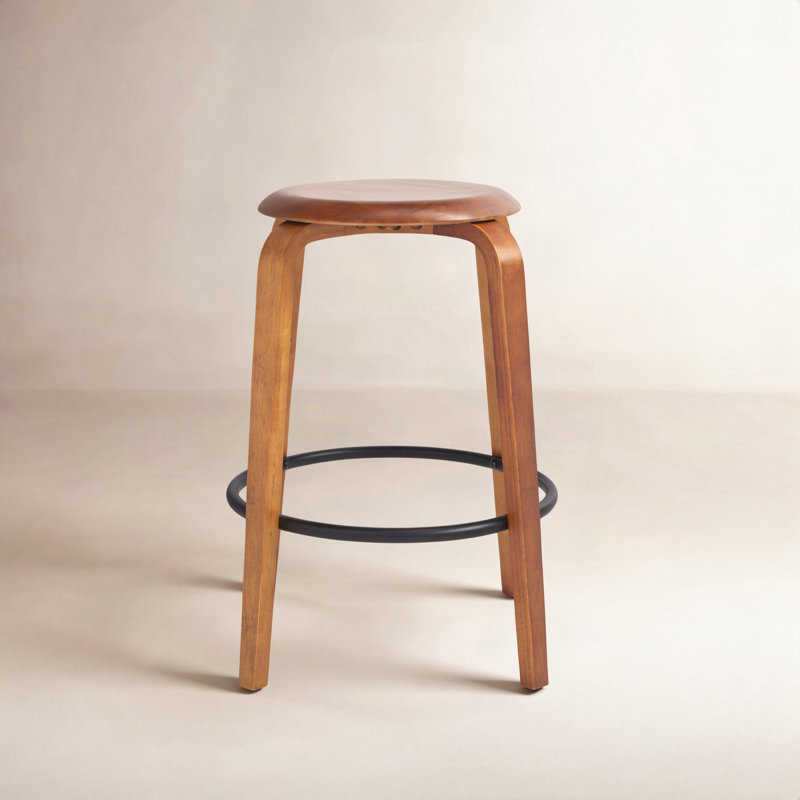 Tabouret de comptoir 25,6 po Eves, Noyer