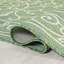 Tapis d'intérieur / extérieur vert / ivoire Debbe-132715522