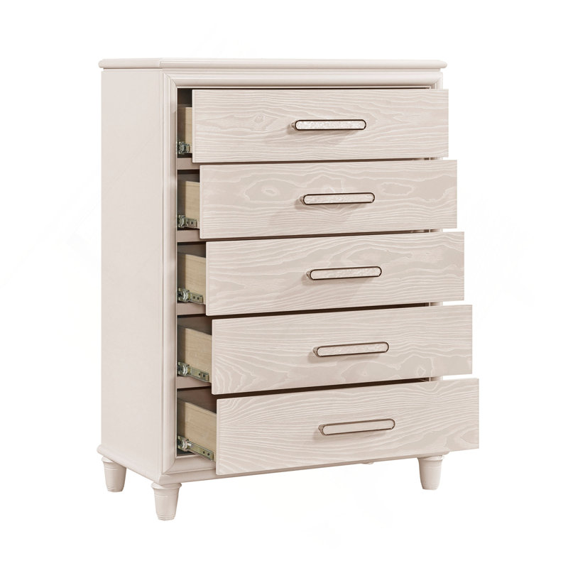 Ensemble de meubles de chambre à coucher à 5 tiroirs Modern Glam Style