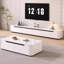 Meuble télé beige en bois manufacturé-694712057