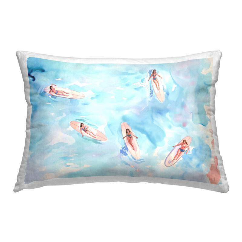 Coussin Surfer Girls on Sea
