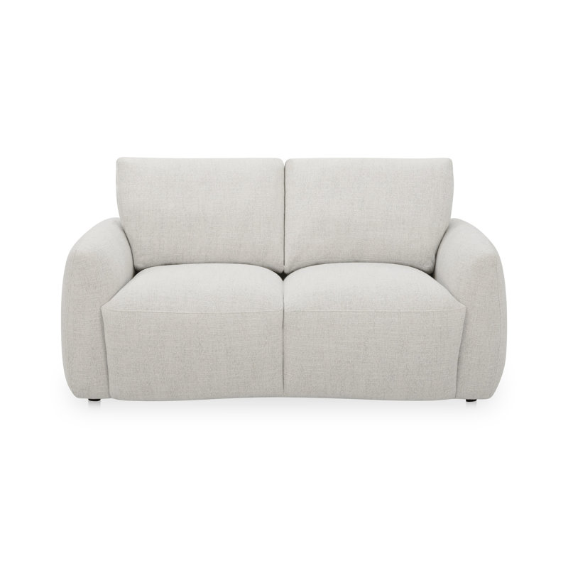 Callie Sofa 91 in. Flecked Oat, Beige, 35.4" H x 68" W x 39.4" D