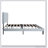 Light Gray Twin Bed