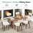 Princilla Mid-Century Upholstered Dining Chairs with Wood Legs-1718794028