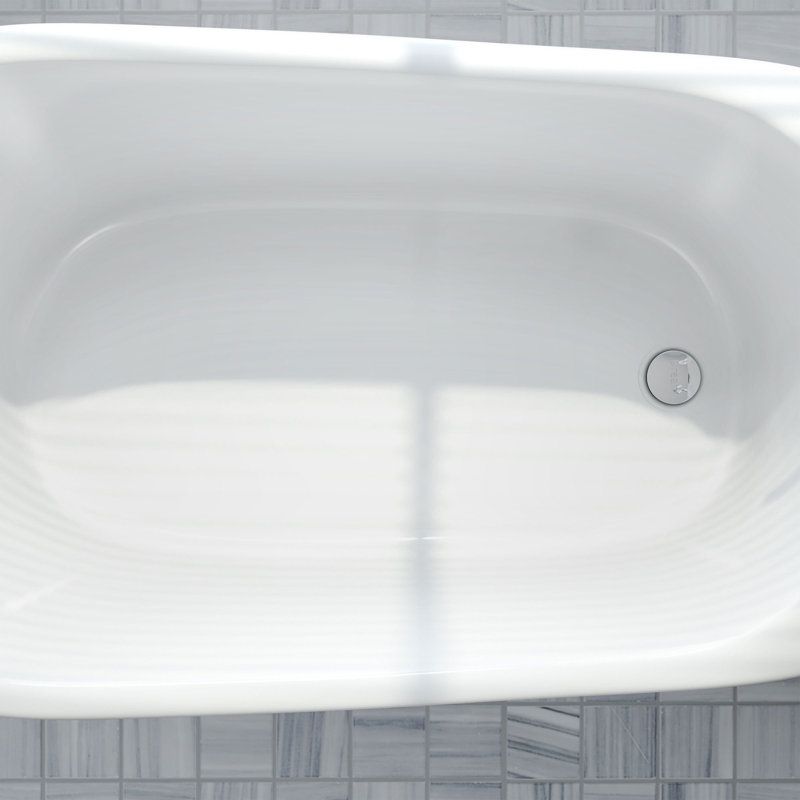 60" L x 32" W Free Standing Soaking Acrylic Bathtub