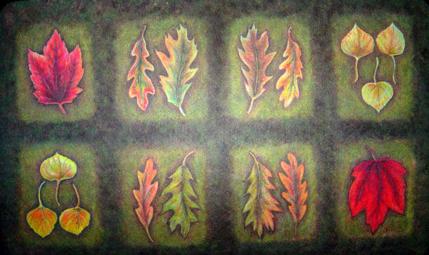 Feuilles tombées de 30 po x 18 po tapis de porte d’intérieur anti-dérapant