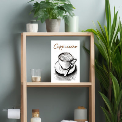Cappuccino Latte Art Contemporary Wall Art
