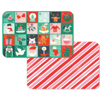 Ensemble de 4 napperons réversibles Christmas Care