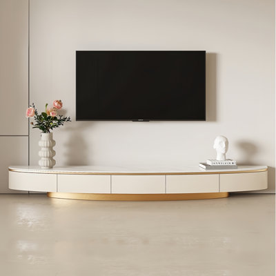 Meuble télé moderne et simple de style crème
