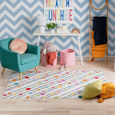 Abdulkadir Striped Polypropylene Rug