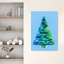 Arbre de Noël abstrait, arbre de Noël coloré et audacieux, impression d'art mural pour paysage d'hiver-1473743812