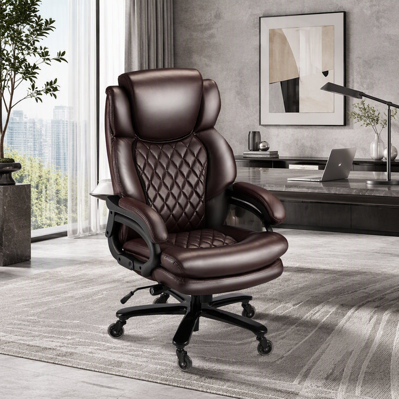 Fauteuil de direction Big & Tall pour personnes lourdes, Noir