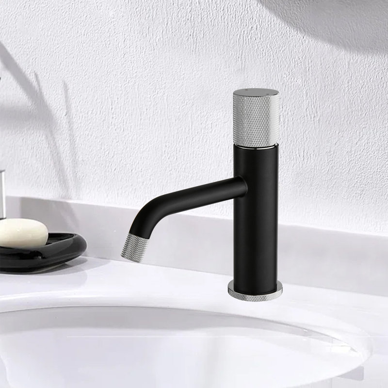 Bathroom Faucet, Matte Black/Chrome