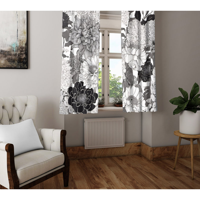 Semi Sheer Curtain Pair, 20" W x 82" L