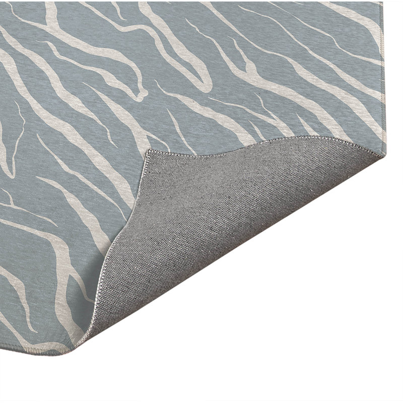 Lush Cracks Non-Slip Outdoor Rug, Rectangle 4' x 6'