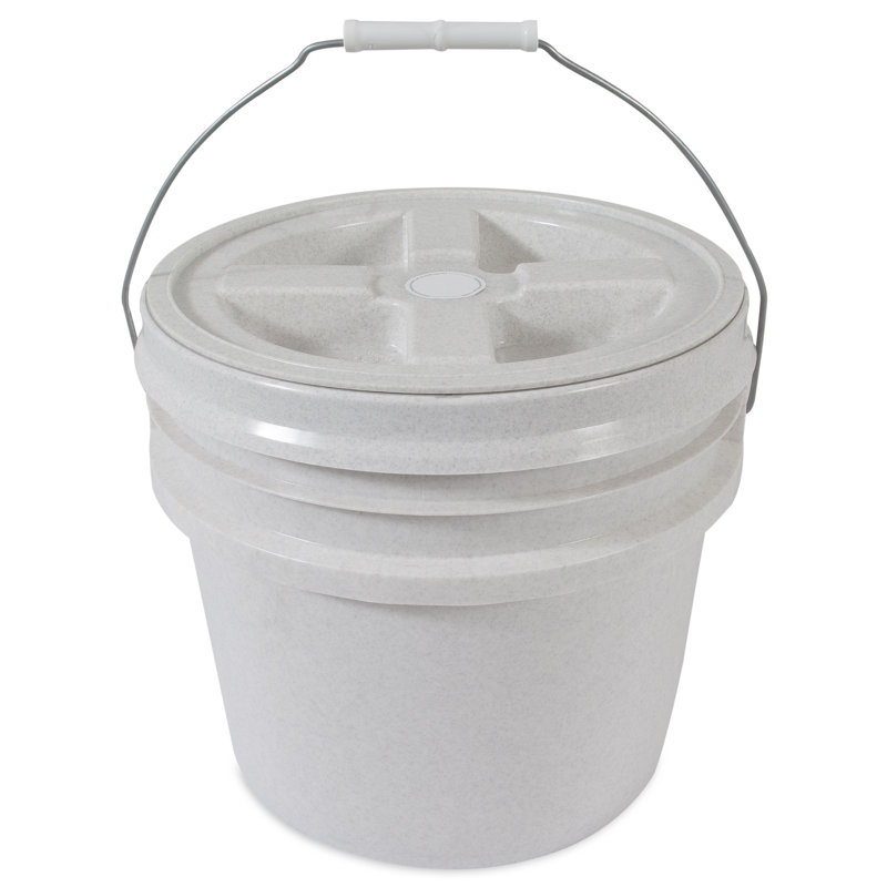 Plastic Food Storage Container With Twist On Lid, 10 lb