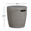 Eldora 20" Round Concrete Propane Tank Cover and Side Table by Real Flame-668661990