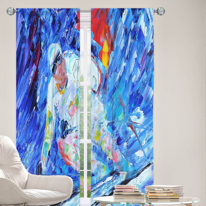Ensemble de rideaux en polyester 2 pièces, L 20 po x L 52 po