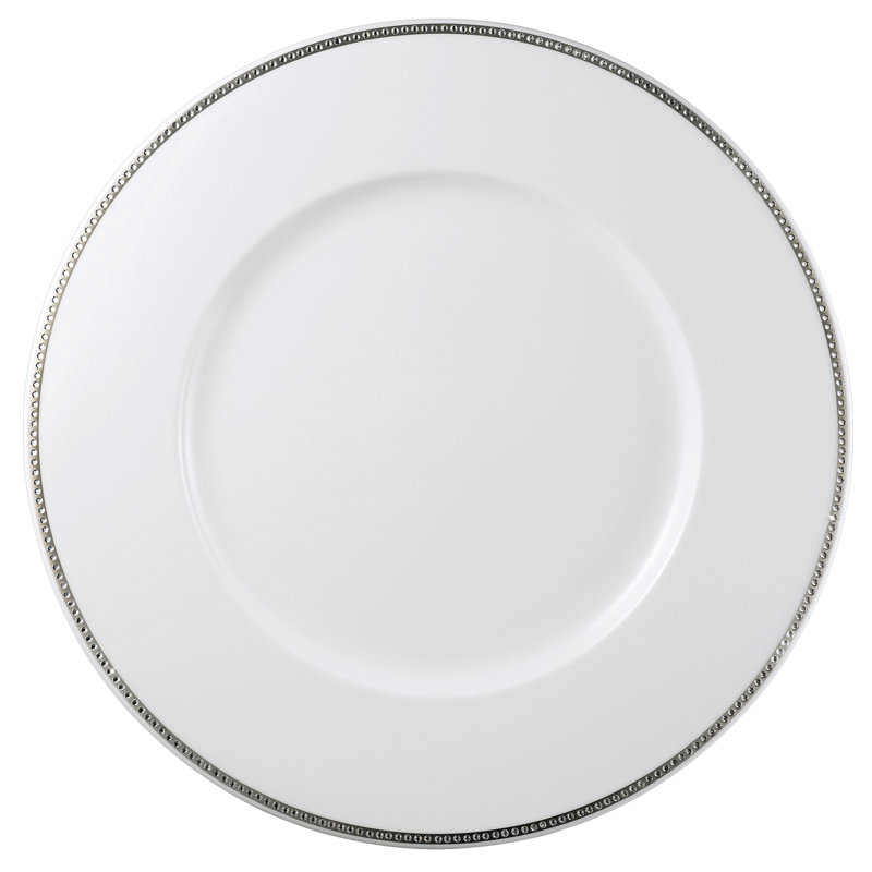 Prouna Bone China Platter, Platinum
