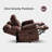 Zero Gravity Reclining Sofa with Adjustable Headrest and Drop Down Table-170495229
