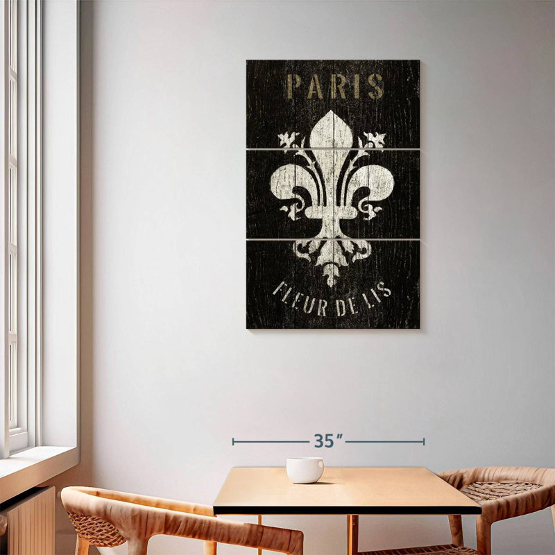 Kerner Refurbished Fleur De Lis, 57" H x 36" W