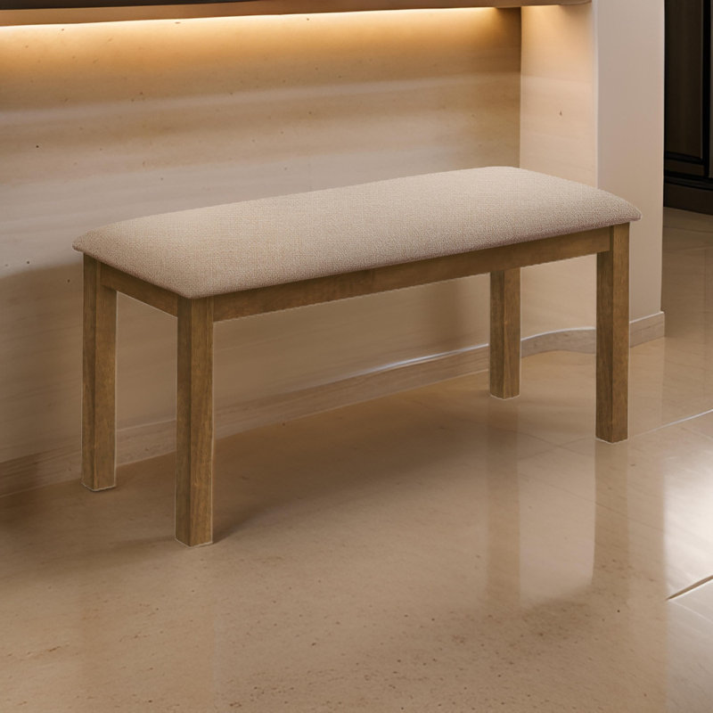 Banc Linkon, Beige, Noyer brun
