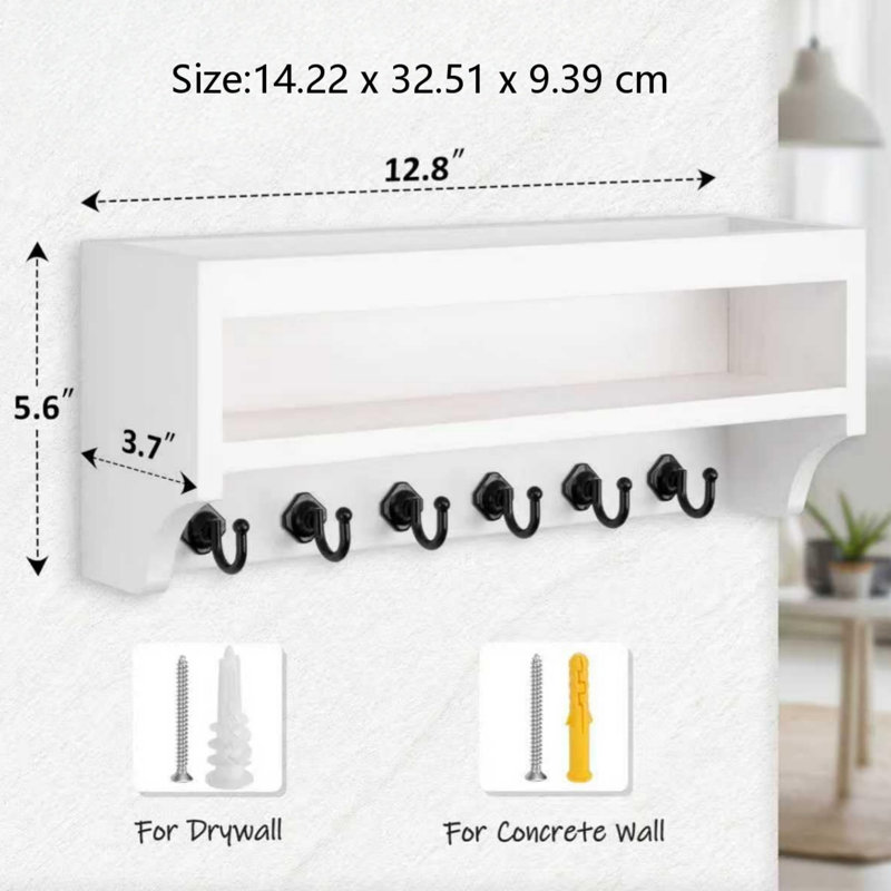 Solid Wood Wall Organizer