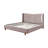 Melbourne Gray Chenille Queen Bed