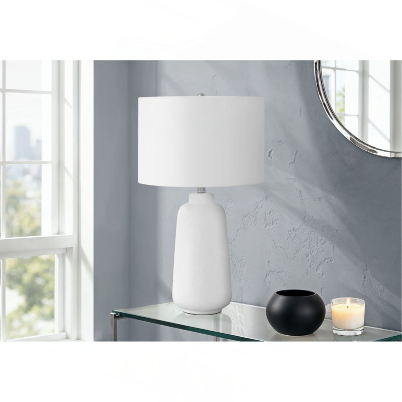 Lighting, 26 po, lampe de table, céramique, abat-jour, moderne