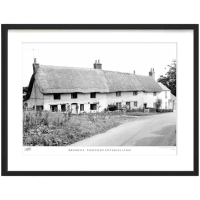 Bremhill, Thatched Cottages C1960 1 Piece Single Picture Frame Wall Art