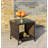 Rafiat 4 Legs Coffee Table with Storage,Outdoor End Table,Wicker Table