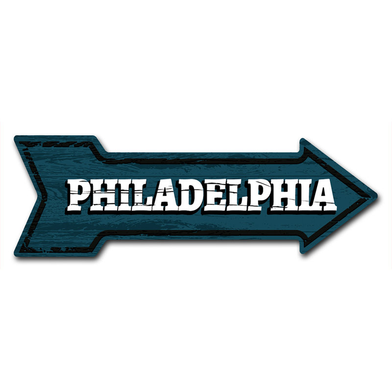 Decal-999588_Décalcomanie amusante 18 po de large Sturgis, Philadelphie, H 12 po x l 36 po x P 1 po, Bleu