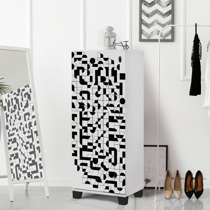 16 Pair Shoe Storage Cabinet