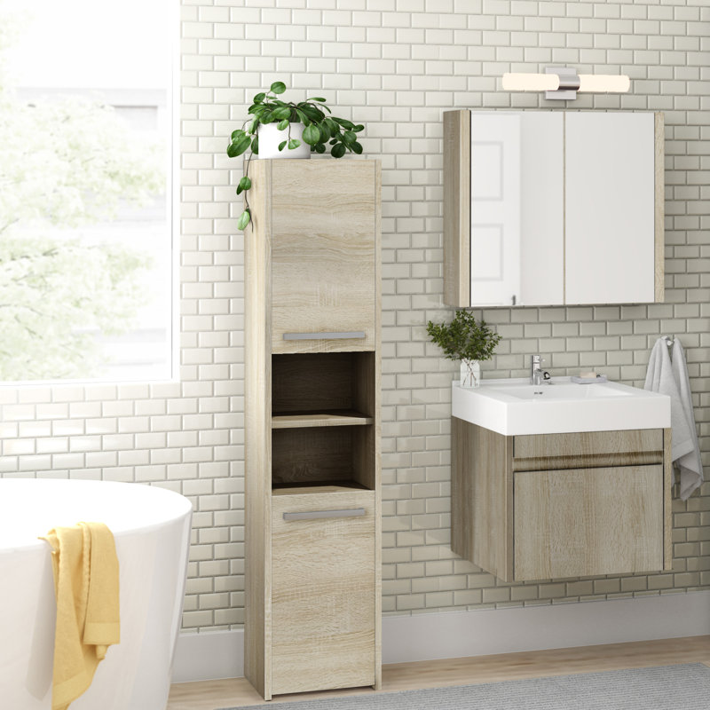 Delancey Linen Cabinet, Sonoma Oak