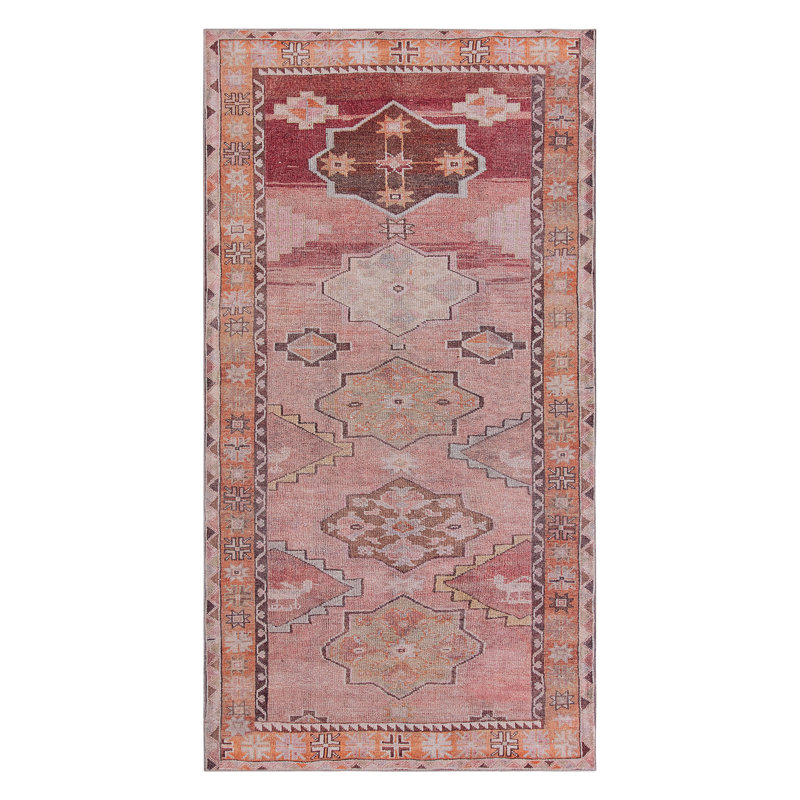 Washable Oriental Indoor Rug, Runner 2' x 6'