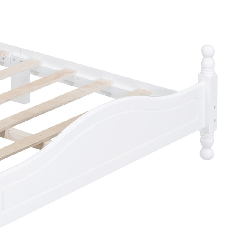 Lit plateforme Rainhold, Blanc