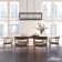 Chevron 6 Light Linear Rectangle Chandelier