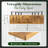 Jorgensen 2 Pieces Acacia Solid Wood Chevron Floating Shelves for Wall Decor, Kitchen, Bathroom, Workspace-1507056885