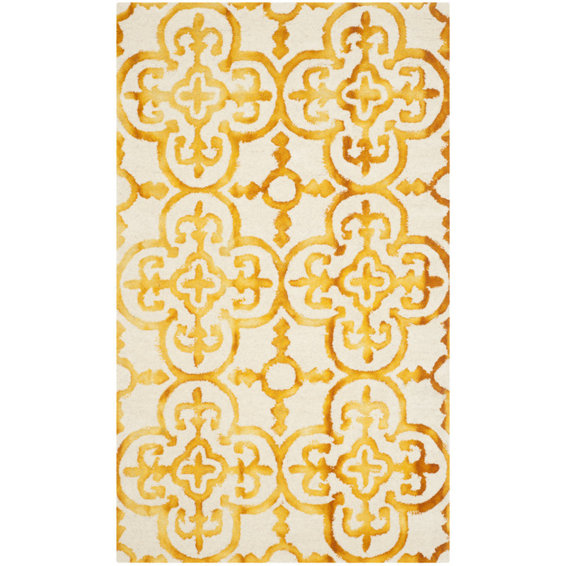 Lumsden Hand Tufted Wool Moroccan Rug, Rectangle 3' x 5'