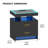 Modern Led Nightstand With Wireless Charging, Usb Ports, And Auto-sensing Light – Smart Bedside Table With Storage Drawers-1645675290