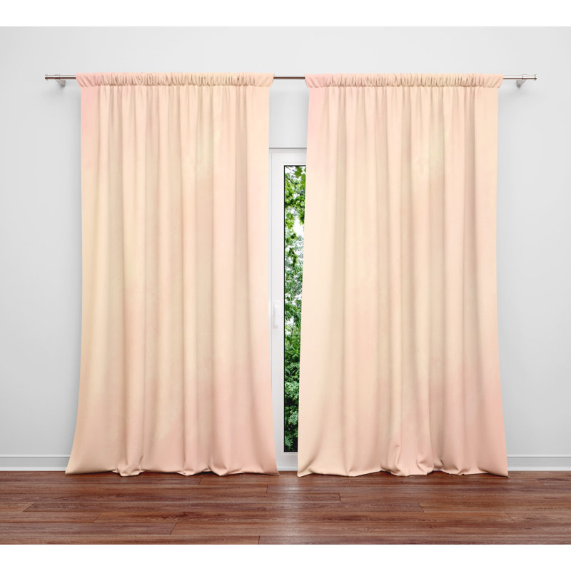 Semi Sheer Curtains / Drapes Pair, 40" W x 61" L