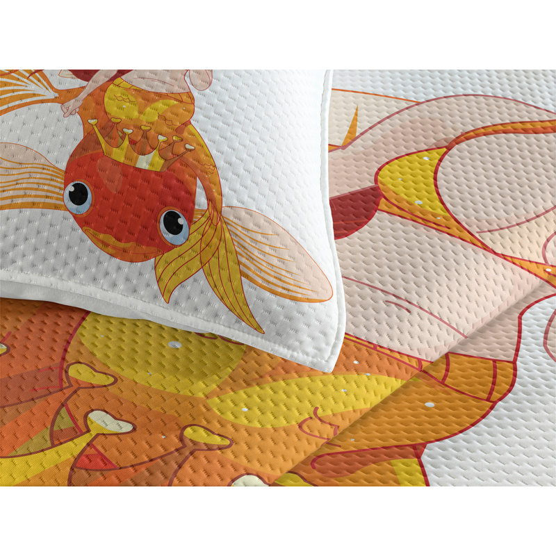 Polyester Coverlet, King Bedspread + 2 Shams