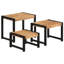 Stephanie Nesting Tables 3 Pieces Solid Wood