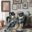 Island Motifs - Couverture en sherpa de qualité supérieure 1 pièce-101263089